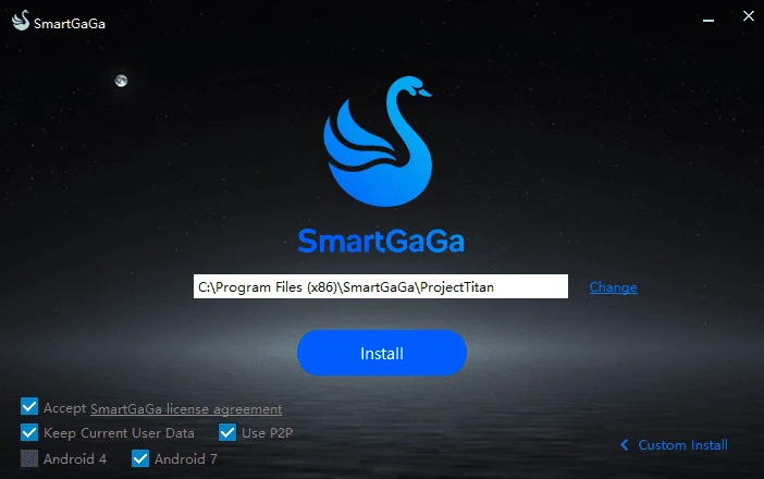 SmartGaGa Settings 4 3 Android 7 SmartGaGa custom install options