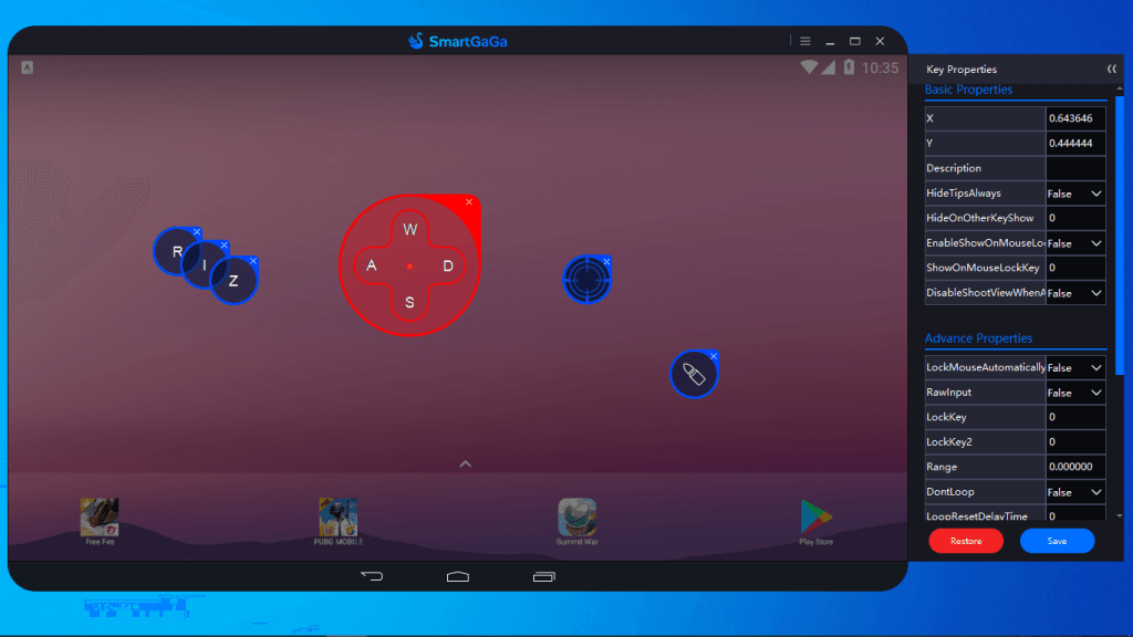 Shoot view advanced properties