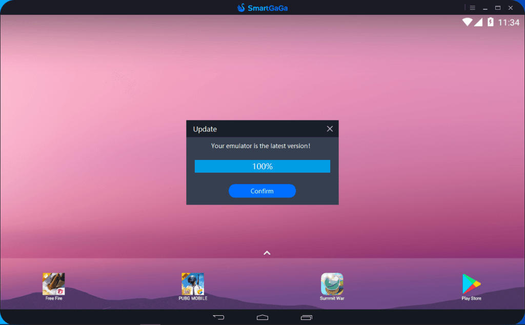 Check for the smart gaga emulator latest version update
