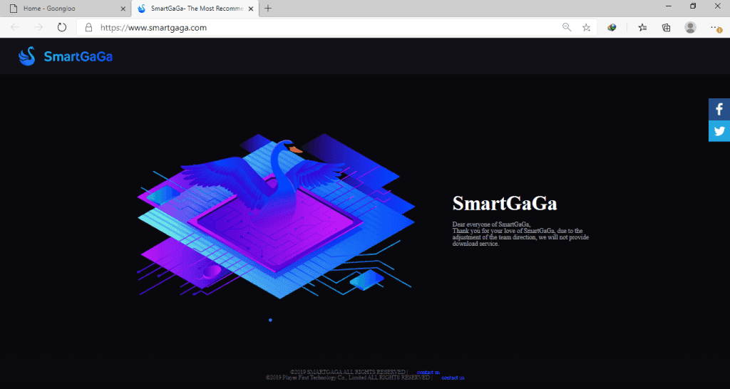 5 SmartGaGa official site homepage