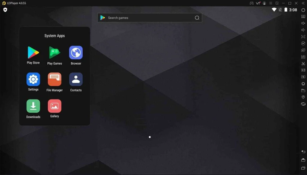 LDPlayer 21 5 System Apps in emulator