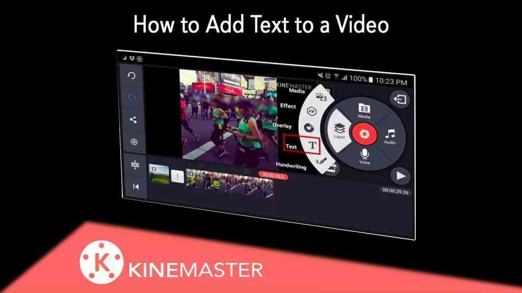 Kinemaster Pro Mod Add Text to Video